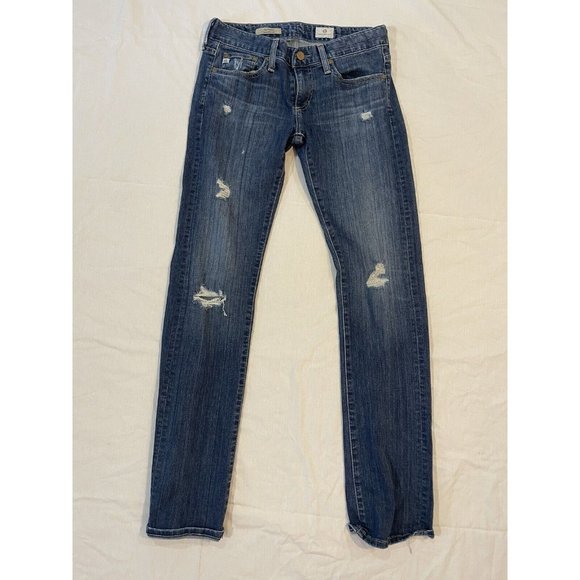 Adriano‎ Goldschmied The Tomboy Relaxed Straight Distressed Women 25R Jeans - Picture 1 of 7
